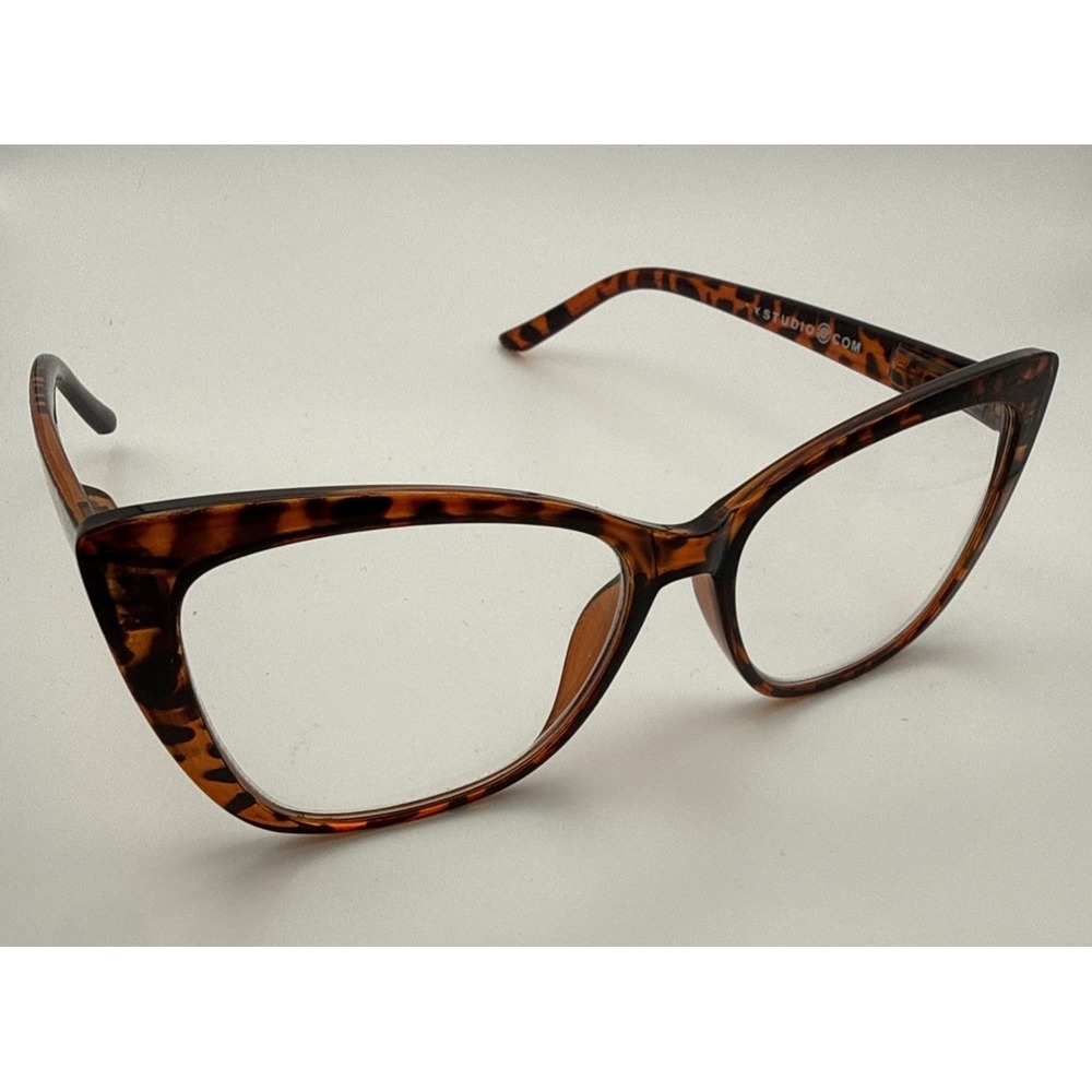 MAX STUDIO MXPT21570 +1.50 Dark Tortoise Full Rim Eyeglasses Frame- ships w/case